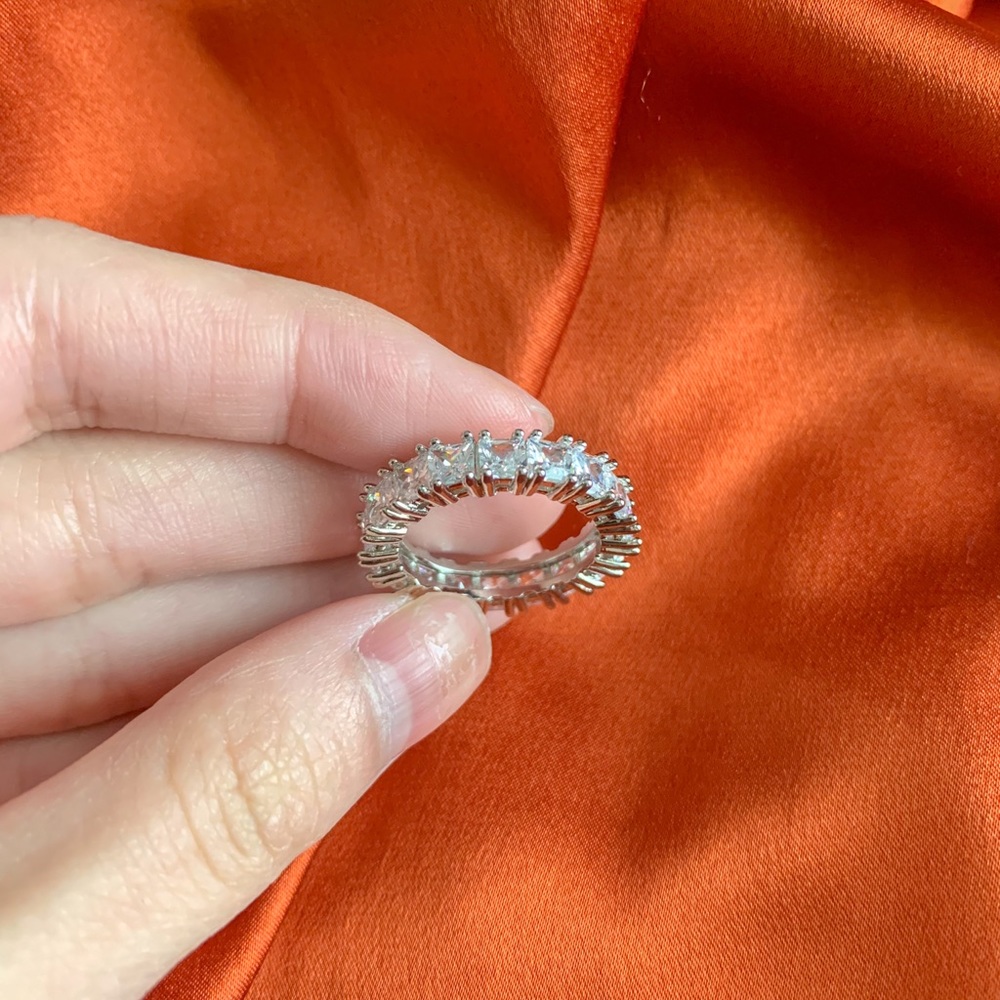 Silver crystal ring - Picture 4 of 5